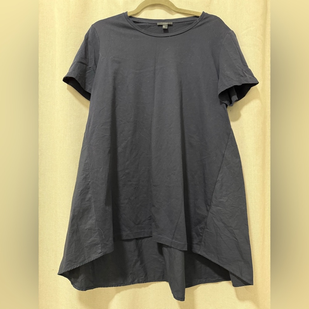 Cos Navy cotton tunic size M